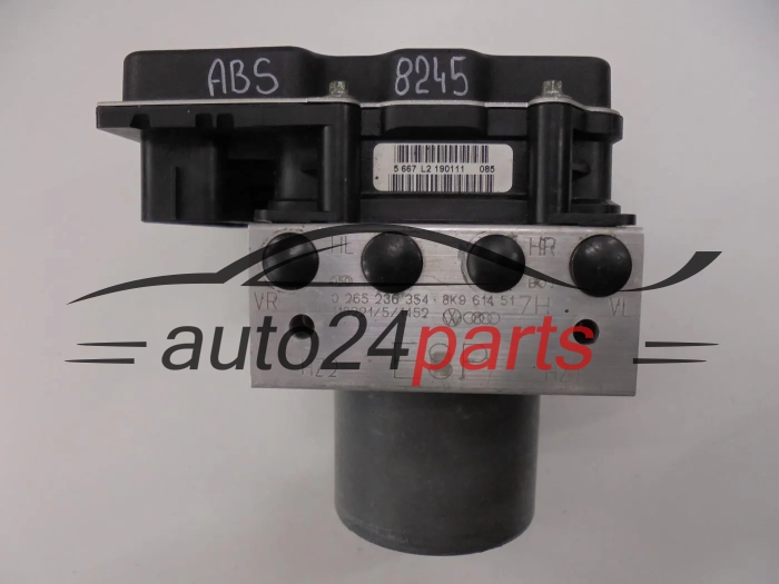POMPE ABS ET CALCULATEUR  AUDI 0265236354 8K9614517H 8K9907379D 0265951558