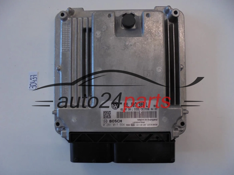 Sterownik silnika VOLKSWAGEN 0281017554 03L907309L EDC17CP20 - 30437 30727