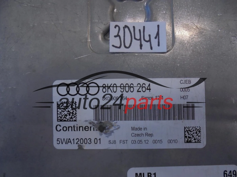 AUDI A4, A5 1.8 TURBO CONTINENTAL 5WA12003 01, 5WA1200301, 8K0 906 264, 8K0906264