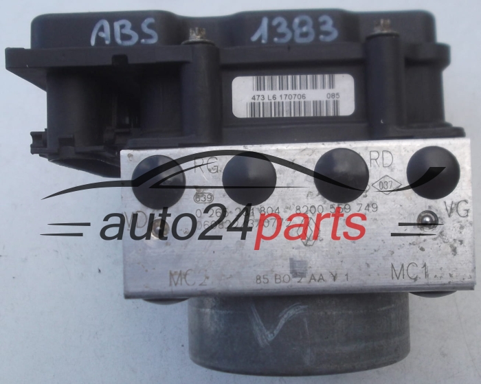 ABS POMPA I STEROWNIK RENAULT CLIO BOSCH 0 265 231 804, 8200559749, 0 265 800 559, 0265800559