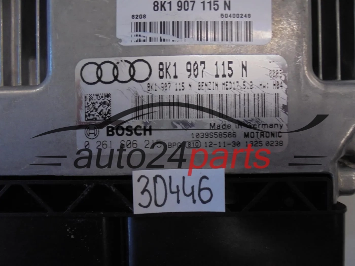 CENTRALITA DE MOTOR   AUDI 0261S06215 8K1907115N MED17.5.2