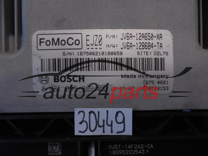 MOTORSTEUERGERÄT ECU STEUERGERÄT   FORD 0281035369 JV6A-12A650-XA JV6A12A650XA