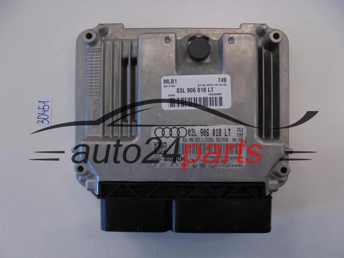 Calculateur Moteur  AUDI 0281019008 03L906018LT EDC17C46