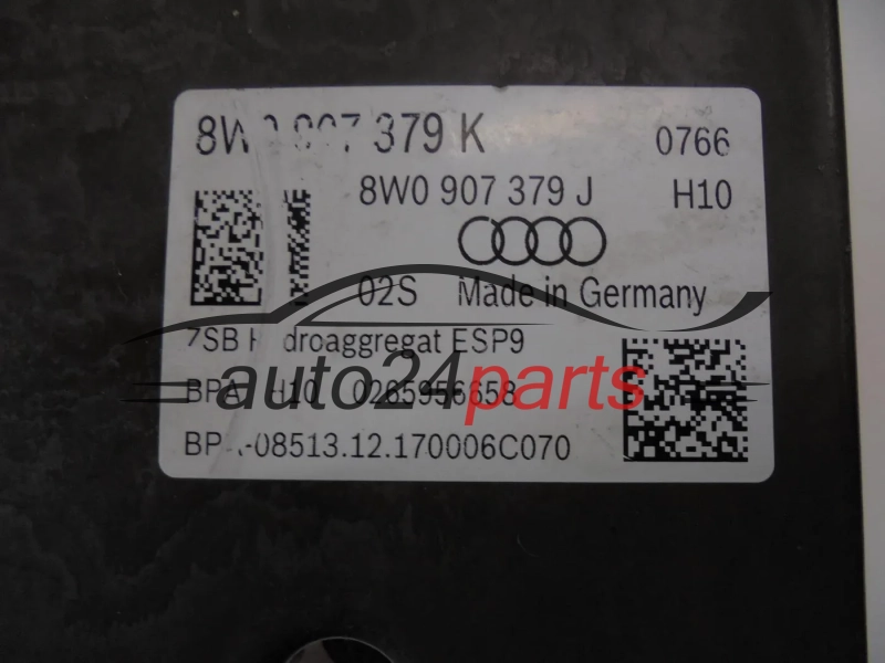 POMPA ABS I STEROWNIK AUDI 0265257378 8W0614517N 8W0907379K 0265956658