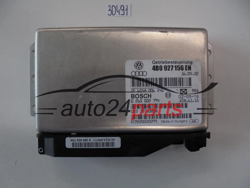 STEROWNIK SKRZYNI AUTOMATYCZNEJ AUDI 3.0 V6 BOSCH 0 260 002 794, 0260002794, 4B0 927 156 EN, 4B0927156EN