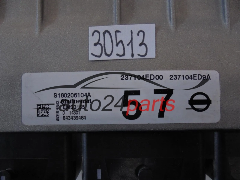 KOMPUTER STEROWNIK SILNIKA NISSAN S180206104A 237104ED00