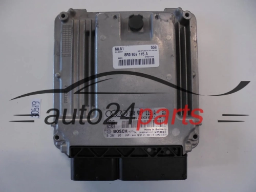 KOMPUTER STEROWNIK SILNIKA AUDI Q5 2.0T TFSI 8R0907115A, 8R0 907 115 A, 8R0907115D, 8R0 907 115 D, BOSCH 0 261 201 906, 0261201906, BENZIN MED17.1