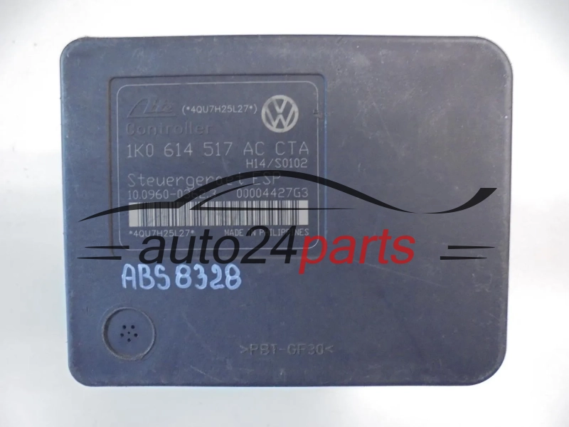 ABS VOLKSWAGEN AUDI SEAT SKODA 1K0 614 517 AC, 1K0614517AC, ATE 10.0206-0222.4, 10020602224, 10.0960-0362.3, 10096003623
