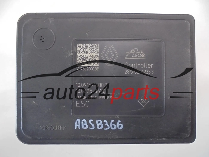 Bomba ABS y centralita RENAULT 476607355R 10.0915-1480.3 10091514803