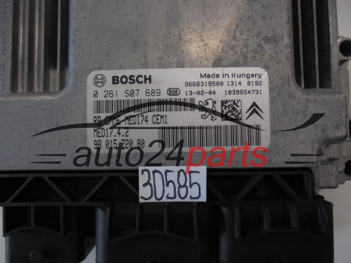 CENTRALITA DE MOTOR  CITROEN 0261S07689 9801572080
