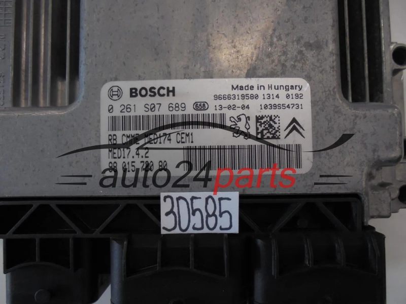 KOMPUTER STEROWNIK SILNIKA CITROEN 0261S07689 9801572080