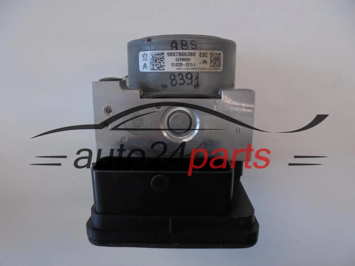 POMPE ABS ET CALCULATEUR  CITROEN PEUGEOT 9807866380 10091539283 10.0915-3928.3