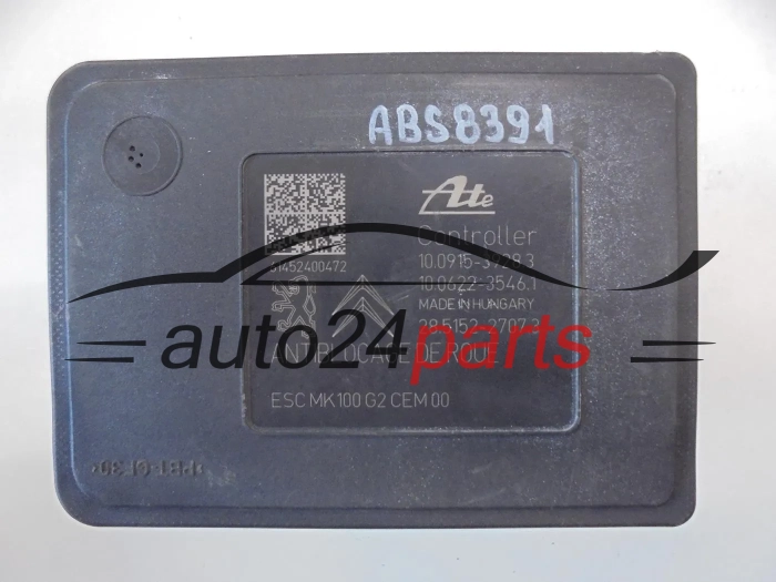 POMPE ABS ET CALCULATEUR  CITROEN PEUGEOT 9807866380 10091539283 10.0915-3928.3