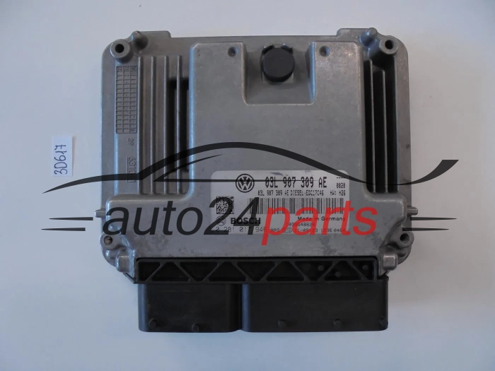 KOMPUTER STEROWNIK SILNIKA VW VOLKSWAGEN PASSAT, BOSCH 0 281 017 946, BOSCH 0281017946, 03L 907 309 AE, 03L907309AE, 1039S48626