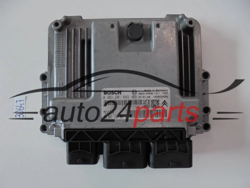 KOMPUTER STEROWNIK SILNIKA PEUGEOT 1.6 BOSCH 0 261 201 643, 0261201643, 96 641 134 80, 9664113480, 9663193580, MEV17.4