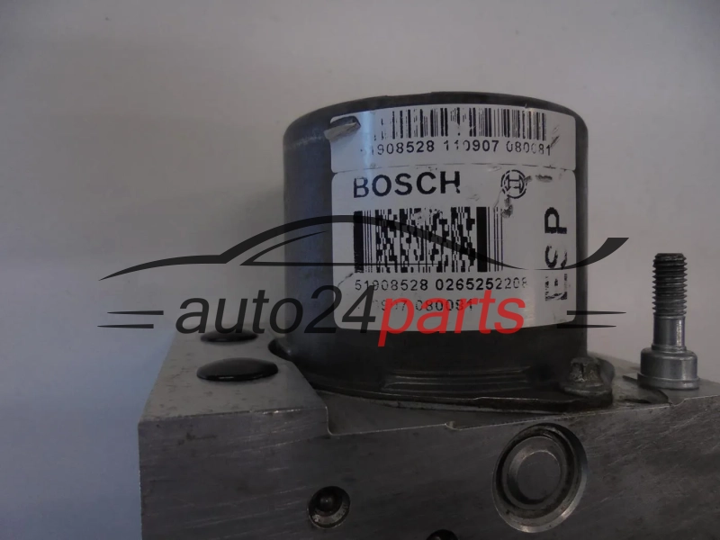 ABS POMPA I STEROWNIK FIAT 500 BOSCH 0 265 252 208, 0265252208, 51908528, 0265951941