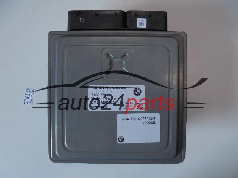 KOMPUTER STEROWNIK SILNIKA BMW 2.0 SIEMENS VDO 5WK93637, 7 580 279, 7580279, 7582358, DME MSD80.2