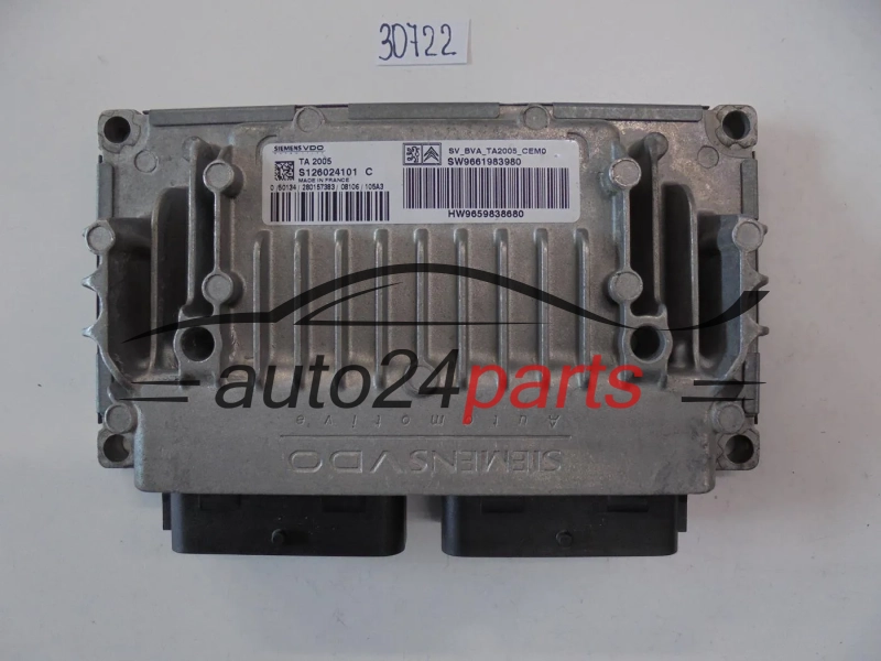 STEROWNIK SKRZYNI AUTOMATYCZNEJ CITROEN PEUGEOT SIEMENS S126024101 C, S126024101C, SW9661983980, 9661983980