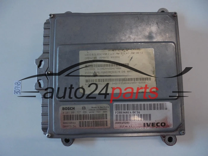 KOMPUTER STEROWNIK SILNIKA IVECO STRELIS BOSCH 0 281 001 527, 0281001527, 504078154