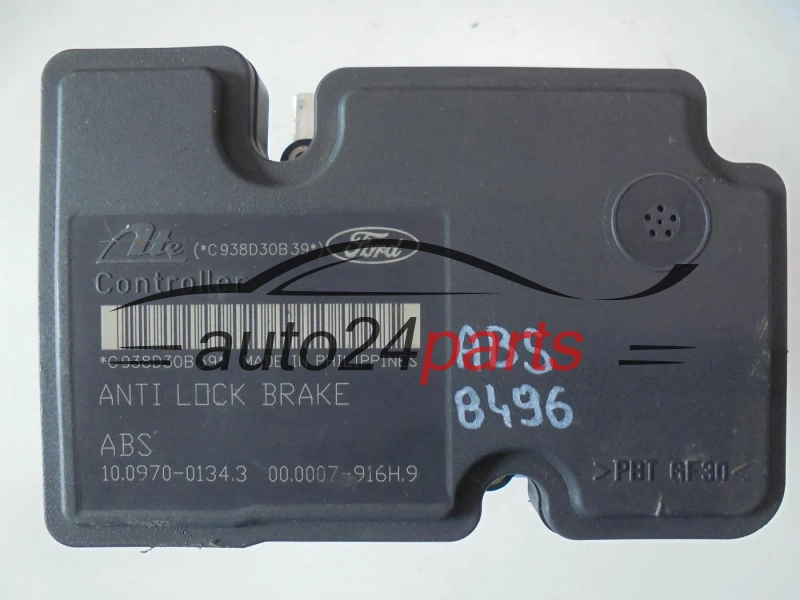 ABS FORD FIESTA FUSION 4S61-2M110-DA, 4S612M110DA, D451 437A0-C, D451437A0C, 10.0207-0115.4, 10020701154, 10.0970-0134.3, 10097001343