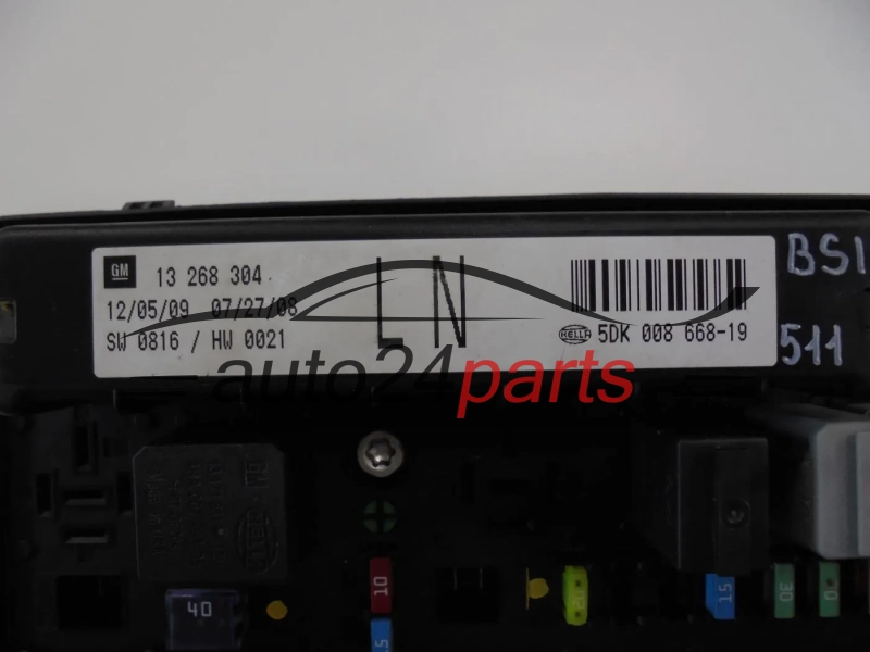 CENTRALKA MODUL BSI OPEL ASTRA H ZAFIRA B 13268304 LN 5DK008668-19