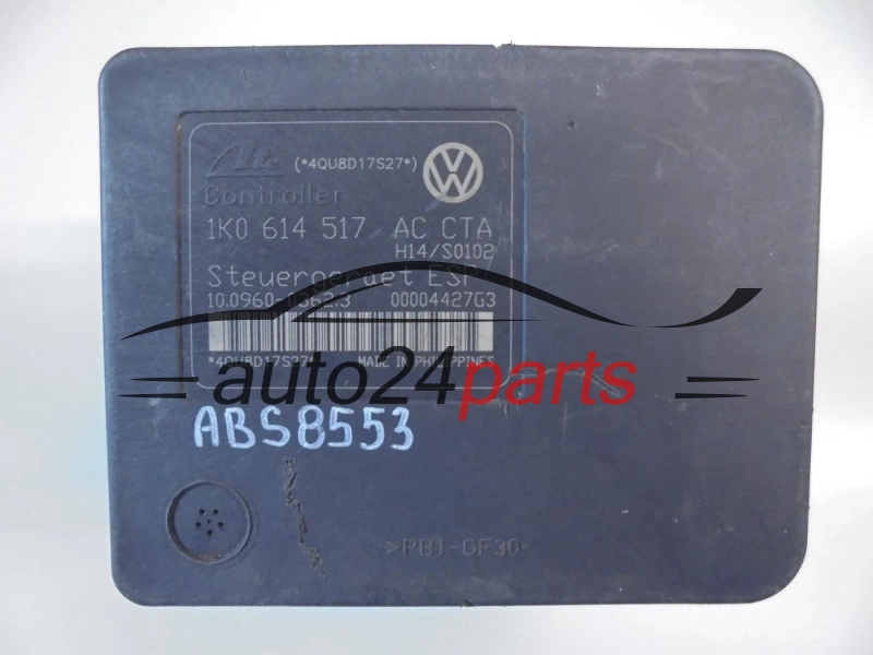 ABS VOLKSWAGEN AUDI SEAT SKODA 1K0 614 517 AC, 1K0614517AC, ATE 10.0206-0222.4, 10020602224, 10.0960-0362.3, 10096003623