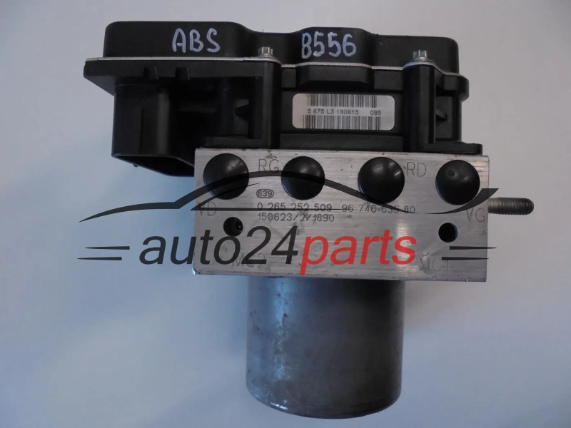 ABS POMPA I STEROWNIK CITROEN PEUGEOT BOSCH 0 265 252 509, 0265252509, 9674663580, 0265952146