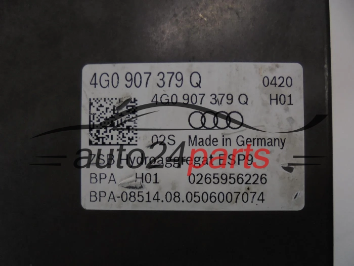 Bomba ABS y centralita  AUDI 0265243289 4G0614517AG 4G0907379Q 0265956226