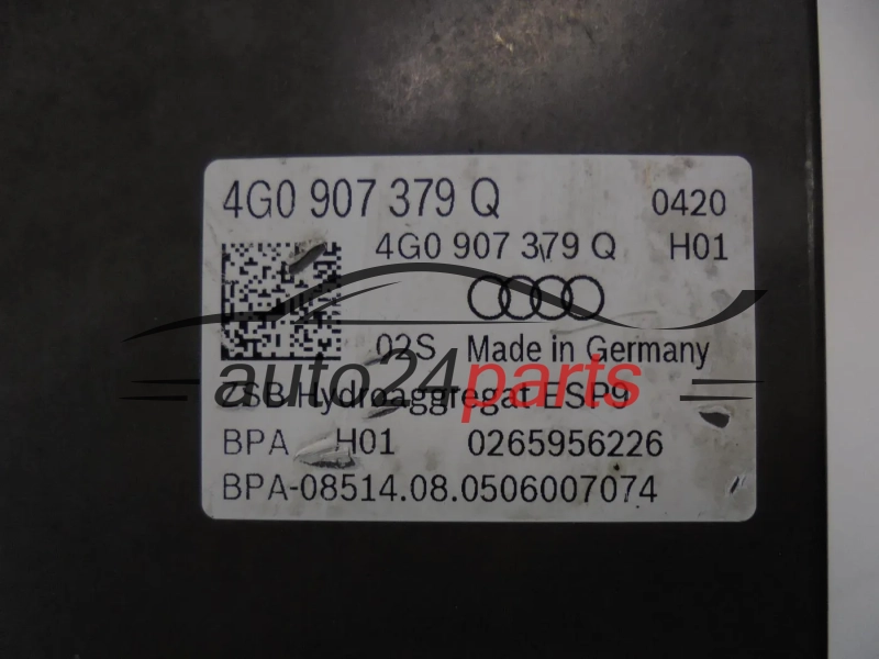 POMPA ABS I STEROWNIK AUDI 0265243289 4G0614517AG 4G0907379Q 0265956226