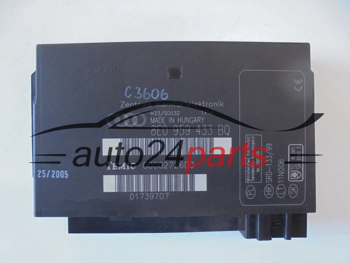 CENTRALKA MODUL STEROWNIK AUDI 8E0 959 433 BQ, 8E0959433BQ