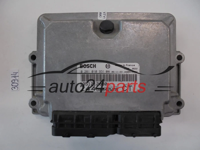 KOMPUTER STEROWNIK SILNIKA FIAT DUCATO PEUGEOT BOXER 2.8 JTD BOSCH 0 281 010 931, 0281010931, 1351212080 244D2842WMR CT