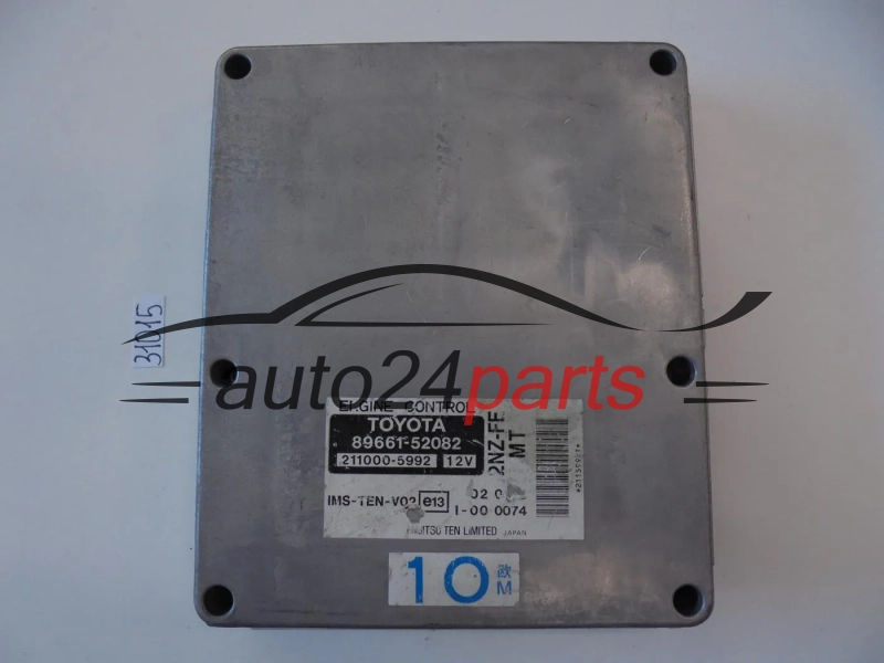 KOMPUTER STEROWNIK SILNIKA TOYOTA YARIS 1.3 2NZ-FE 89661-52082, 8966152082, 211000-5992, 2110005992