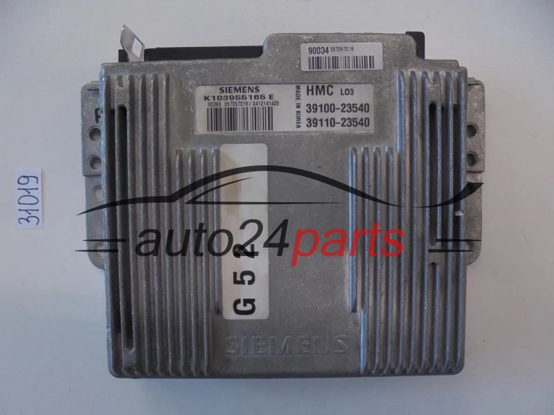 KOMPUTER STEROWNIK SILNIKA HYUNDAI K103955165E 39100-23540 3910023540 39110-23540 3911023540