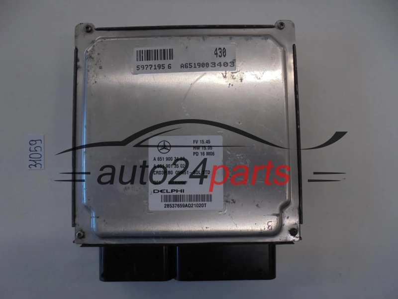 KOMPUTER STEROWNIK SILNIKA MERCEDES BENZ A6519003403 A6519013502