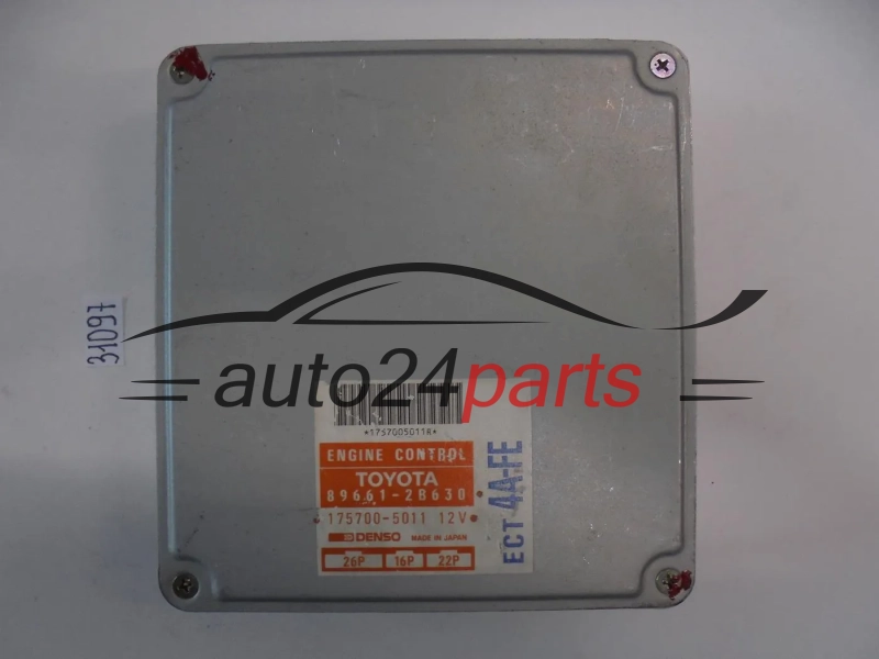 KOMPUTER STEROWNIK SILNIKA TOYOTA COROLLA 1.6 ECT 4A-FE 89661-2B630 896612B630 175700-5011 175700501