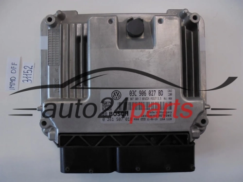 KOMPUTER STEROWNIK SILNIKA VW VOLKSWAGEN SKODA 1.4 TSI CAVD BOSCH 0 261 S07 018, 0261S07018, 03C 906 027 BD, 03C906027BD, MED17.5.5