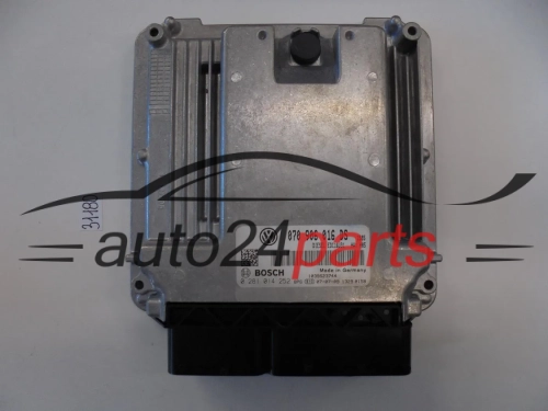 KOMPUTER STEROWNIK SILNIKA VW VOLKSWAGEN T5 2.5 TDI BOSCH 0 281 014 252, 0281014252, 070 906 016 DS, 070906016DS, EDC16U31