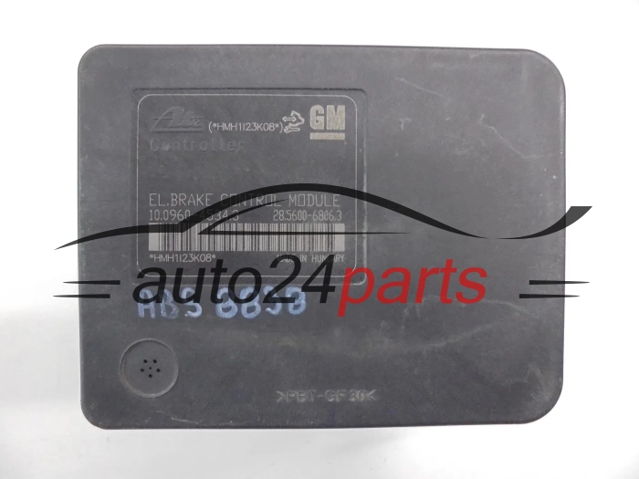 ABS POMPA I STEROWNIK OPEL ASTRA J GM 13370782 ADN, ATE 10.0206-0433.4, 10020604334, 10.0960-4534.3, 10096045343, 28.5600-6806.3, 28560068063