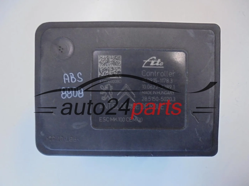 ABS POMPA I STEROWNIK CITROEN PEUGEOT 9806891780 10.0220-0377.4 10022003774 10.0915-1178.3 10091511783