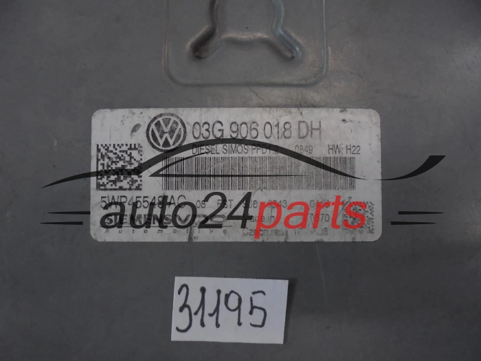 CENTRALITA DE MOTOR   AUDI 5WP45548AC 03G906018DH PPD1.2