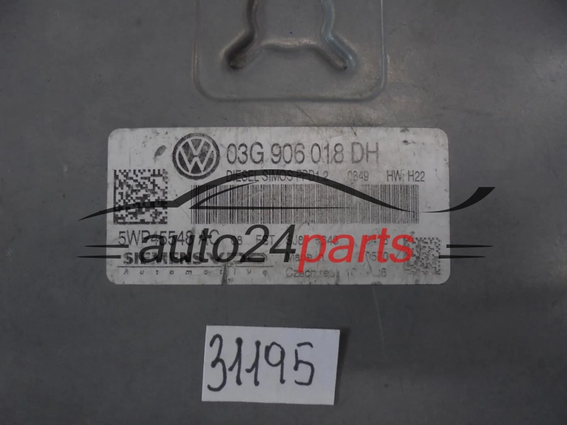 KOMPUTER STEROWNIK SILNIKA AUDI 5WP45548AC 03G906018DH PPD1.2