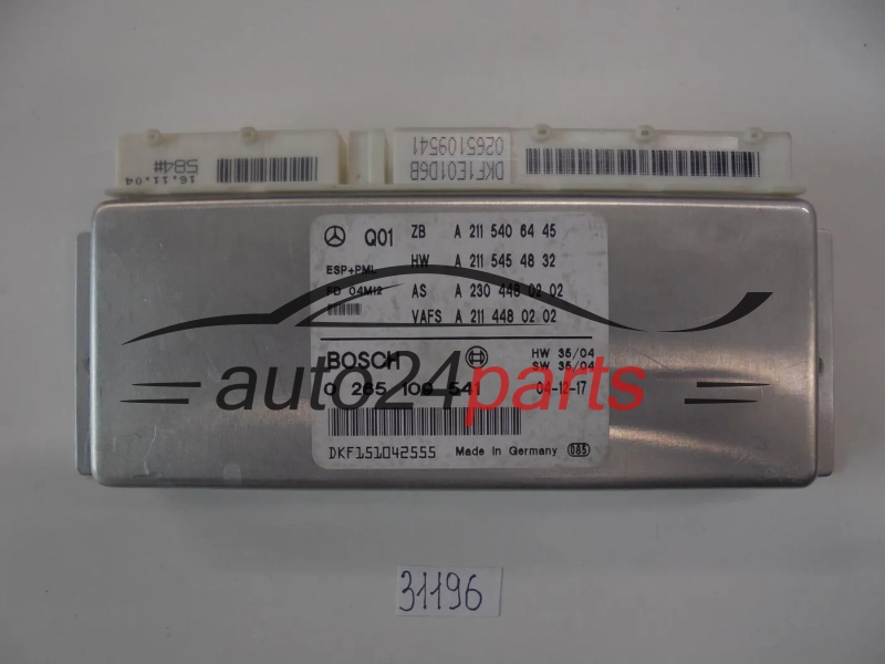 ABS STEROWNIK ESP+PML MERCEDES 0265109541 A2115406445 A2115454832 A2304480202 A2114480202