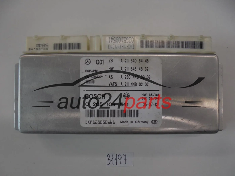 ABS STEROWNIK ESP+PML MERCEDES 0265109541 A2115406445 A2115454832 A2304480202 A2114480202