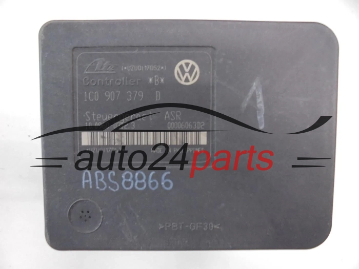 Pompe ABS et calculateur AUDI SEAT SKODA VOLKSWAGEN 1J0 614 417 C, 1J0614417C, ATE 10.0206-0008.4, 10020600084, 1C0 907 379 D, 1C0907379D, 10.0960-0312.3, 10096003123