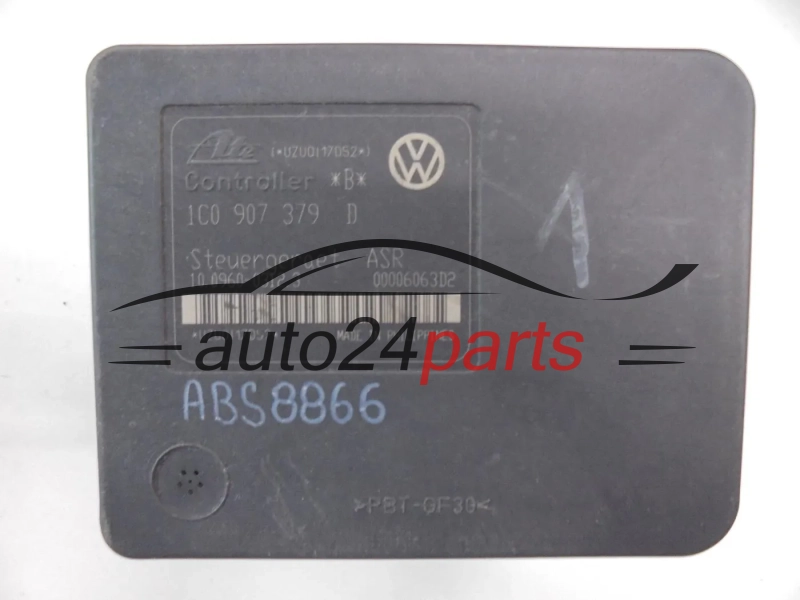ABS POMPA I STEROWNIK AUDI SEAT SKODA VOLKSWAGEN 1J0 614 417 C, 1J0614417C, ATE 10.0206-0008.4, 10020600084, 1C0 907 379 D, 1C0907379D, 10.0960-0312.3, 10096003123