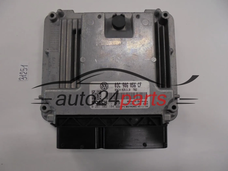KOMPUTER STEROWNIK SILNIKA VOLKSWAGEN 0261S02184 03C906056CF