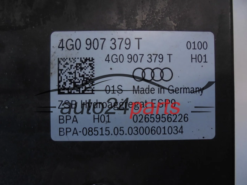 ABS POMPA I STEROWNIK AUDI BOSCH 0 265 244 293, 0265244293, 4G0614517AM, 4G0907379T, 0265956226