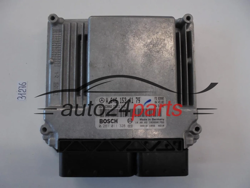 KOMPUTER STEROWNIK SILNIKA MERCEDES W211 BOSCH 0 281 011 328, 0281011328, A 646 153 41 79, A6461534179, CR3.11