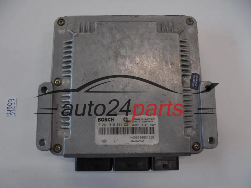 KOMPUTER STEROWNIK SILNIKA RENAULT 0281010894 8200051666