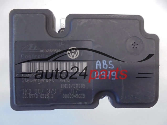 Bomba ABS y centralita VOLKSWAGEN AUDI SEAT SKODA 1K0 614 117 H, 1K0614117H, ATE 10.0207-0107.4, 10020701074, 1K0 907 379 P, 1K0907379P, ATE 10.0970-0315.3, 10097003153